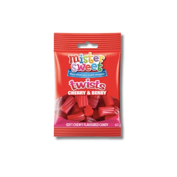 Mr Sweet Twists Cherry & Berry 60g | Fleisherei