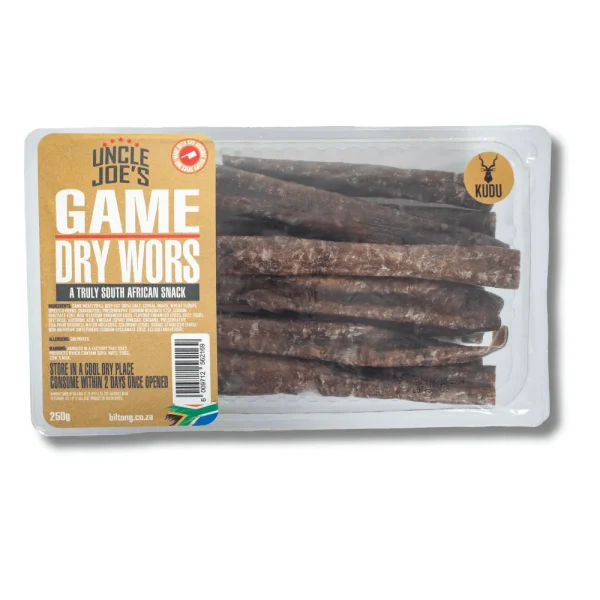 Uncle Joe's Game Dry Wors 30x250g | Wholesale | Fleisherei Online Store