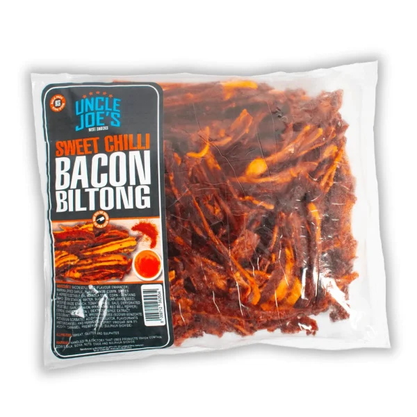Uncle Joe's Sweet Chilli Bacon Biltong 1KG | Fleisherei