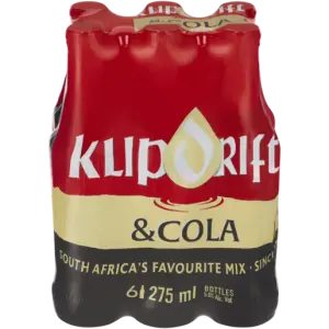 Klipdrift & Cola NRB 6x275ml