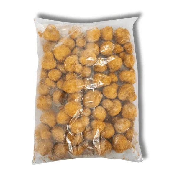 A bag of Frozen Crumbed Mushrooms.