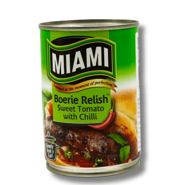 iami Boerie Relish 410g can – sweet tomato and chilli relish