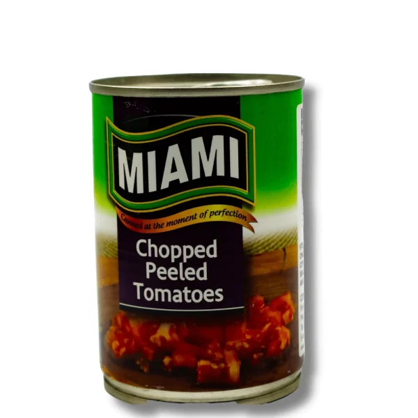 Miami Chopped Peeled Tomato 410g can for cooking and recipes