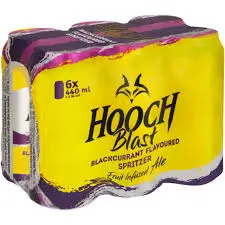 Hooch Blast Blackurant 6 x 440ml