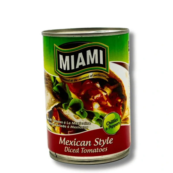 Miami Mexican Style Diced Tomatoes 410g can with spices for Mexican dishes