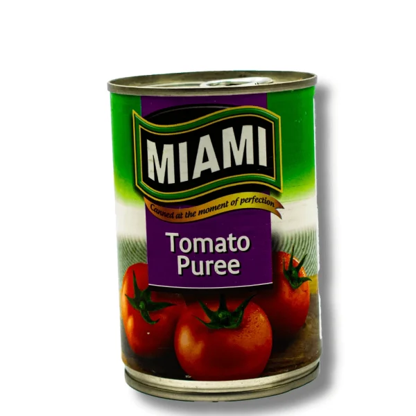 A canned of Miami Tomato Puree