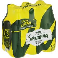 Savanna Angry Lemon 6 x 330ml NRB