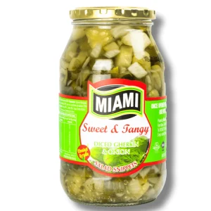 Miami Sweet & Tangy Diced Gherkin & Onion