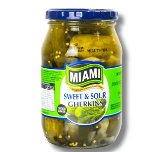 Miami Sweet and Sour Gherkins 216g